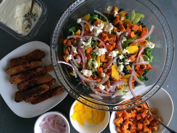 salad with fixins