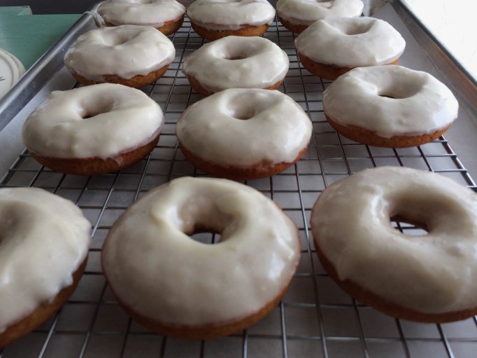 freshley glazed pear donuts