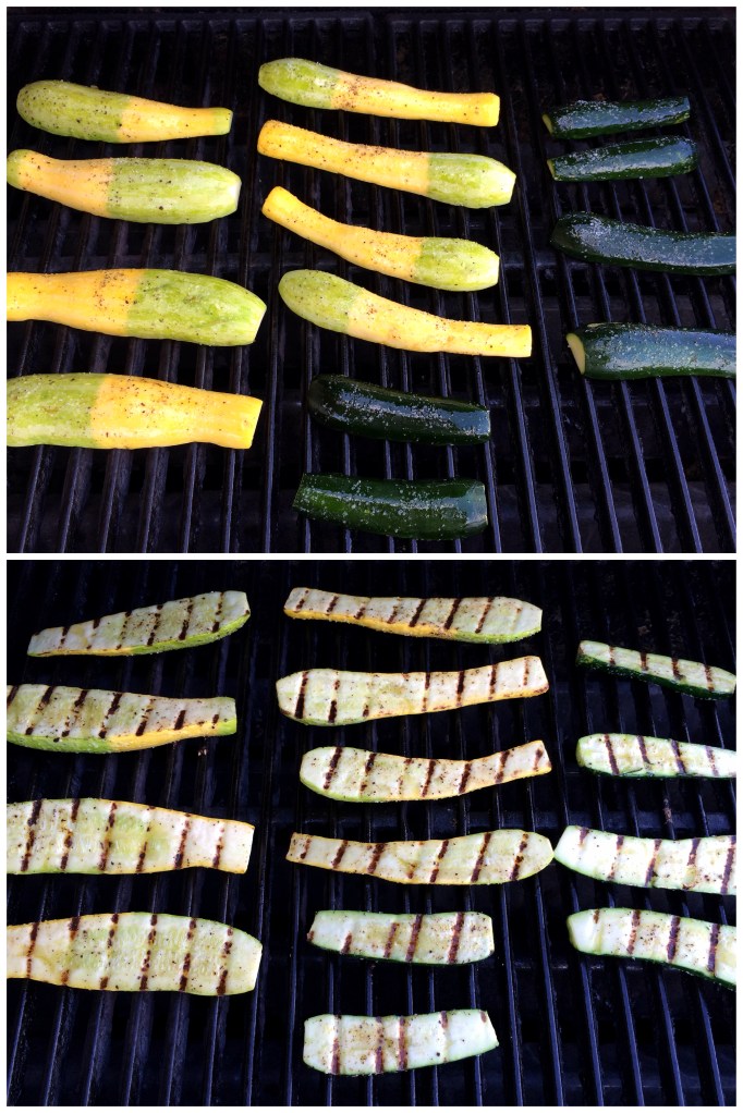 Grilled Summer Squash w/ Basil - Mint Gremolata