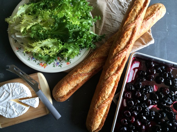 Roasted Cherry & Brie Baguette Sandwiches