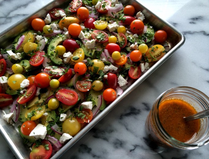 Tomato Avocado Salad with Spicy Lime Vinaigrette