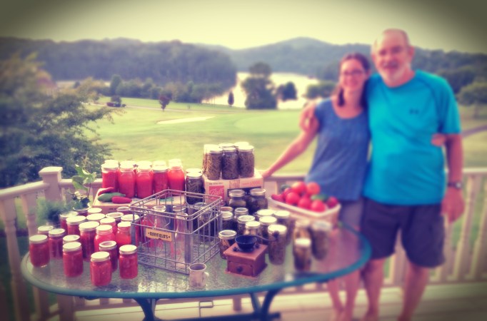 Canning with dad