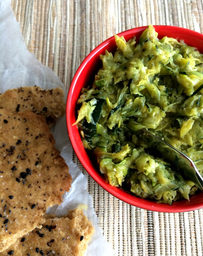 Everything Flatbread with Curried Zucchini Butter