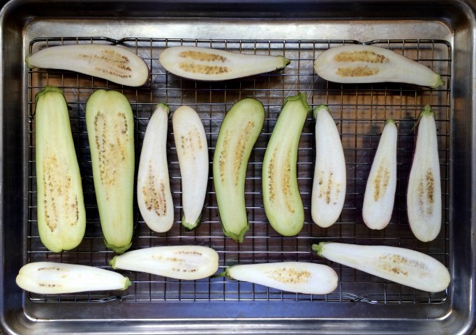 Charred Eggplant with Maple Balsamic Syrup