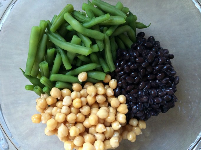 3-Bean Salad with Avocado Cashew Dressing