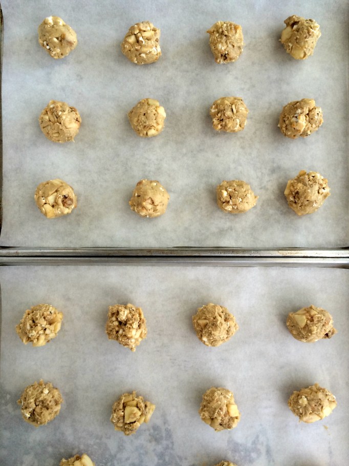 Salted Caramel Corn & Apple Cookies