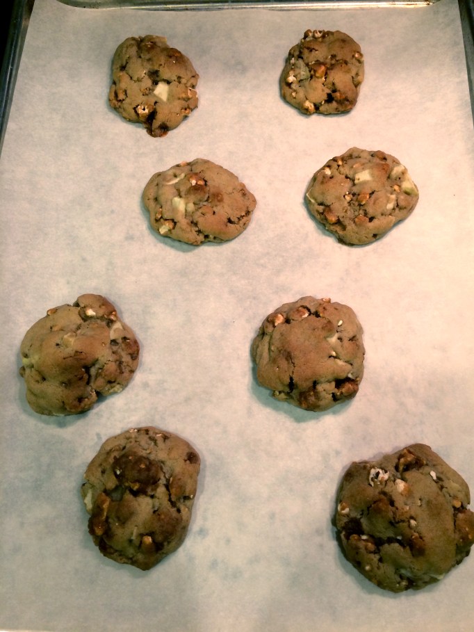 Salted Caramel Corn & Apple Cookies
