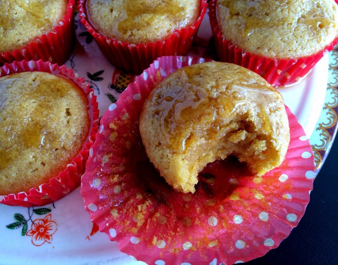 Pumpkin Pancake Muffins with Maple Glaze