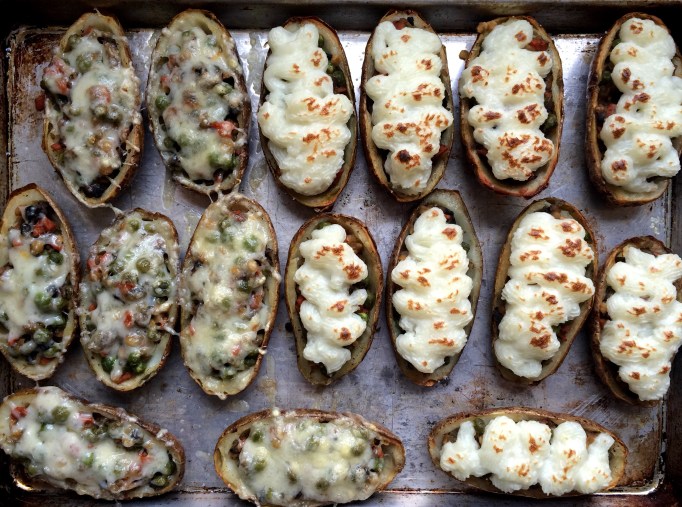 Shepherd's Pie Potato Skins