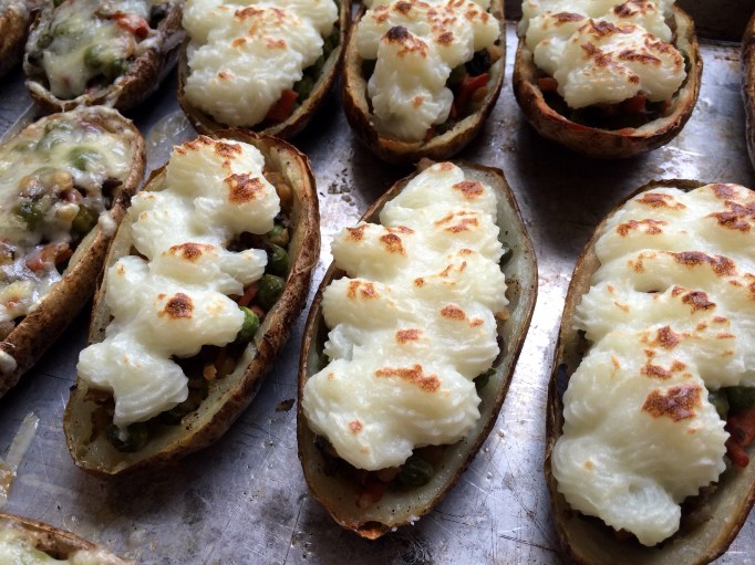 Shepherd's Pie Potato Skins