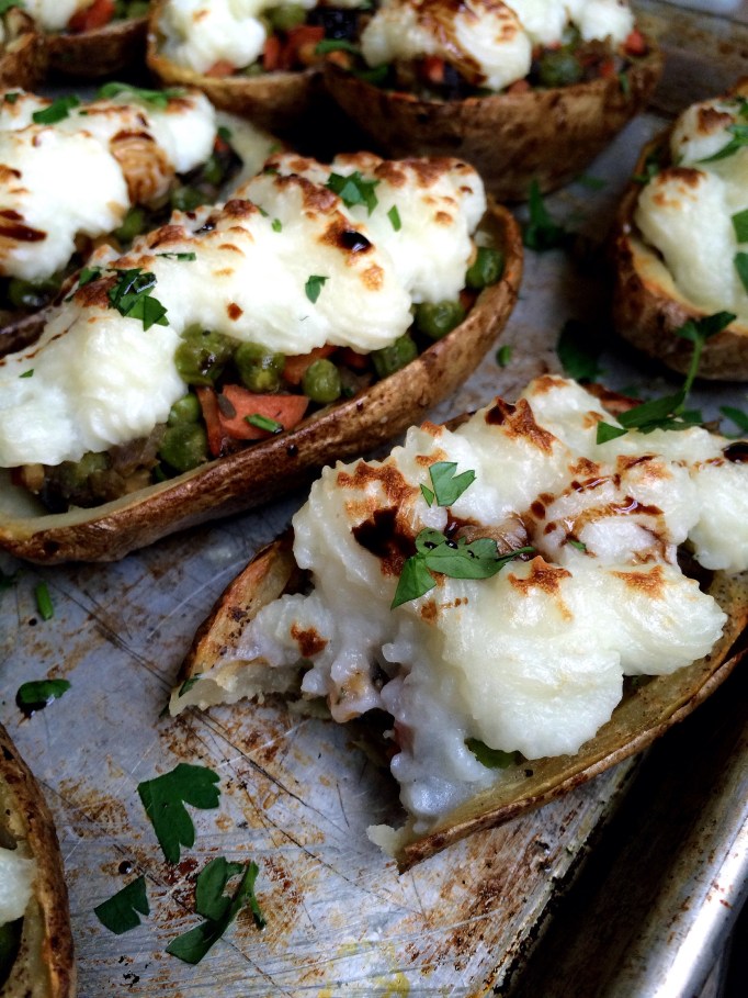 Shepherd's Pie Potato Skins