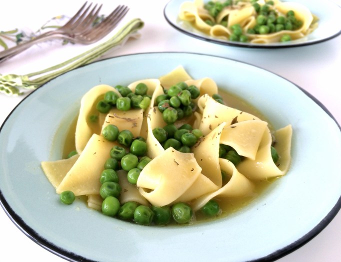 Pasta & Peas in Parmesan Broth