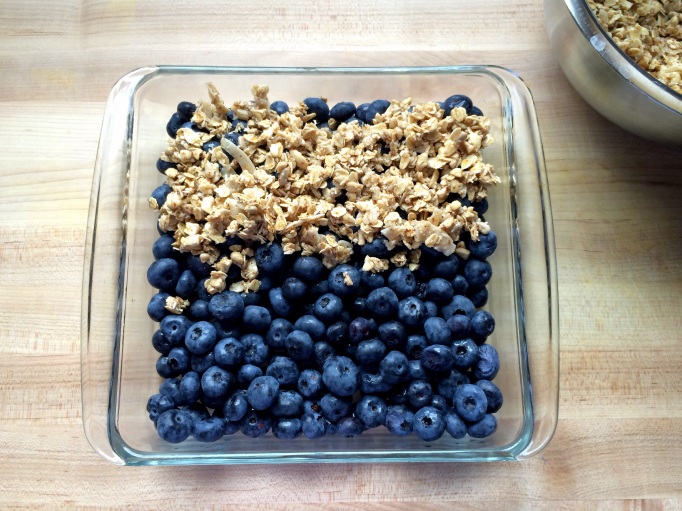 Healthier Blueberry Crisp